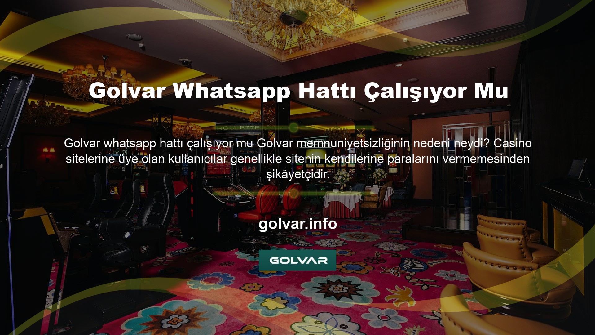 Golvar Gaming, çok sayıda bariz şikâyet alan bir oyun sitesidir